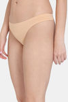 Zivame Low Rise Zero Coverage Thong - Toasted Almond — thumbnail 3